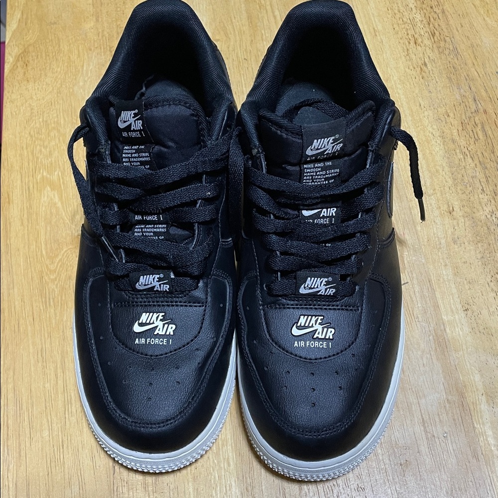 Nike Air Force 1 Black and White Men's Sneakers